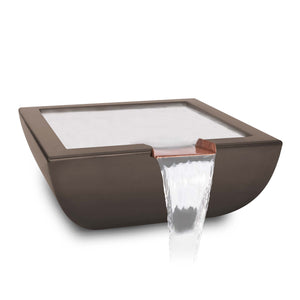 Avalon Water Bowl - GFRC Concrete - Chocolate Finish