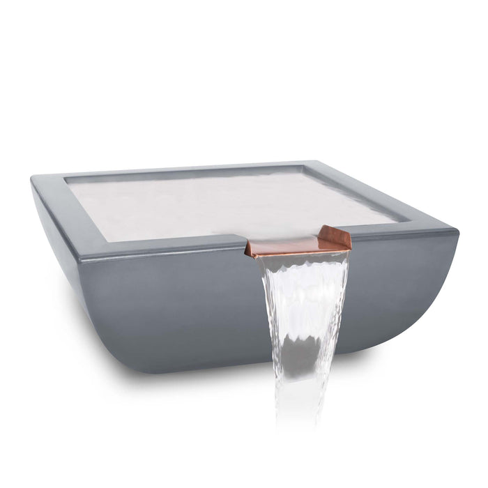 The Outdoor Plus Avalon Water Bowl - GFRC Concrete Water Bowl Gray / 24"