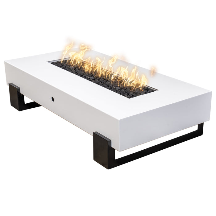 The Outdoor Plus Baja Fire Pit - Black & White Collection Fire Pits 42" / Match Lit / Natural Gas