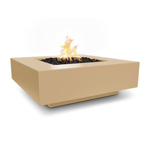 Cabo Concrete Square Fire Pit - Brown Finish