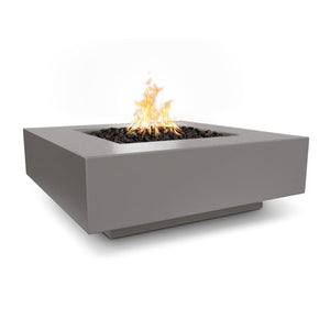 Cabo Concrete Square Fire Pit - Chestnut Finish