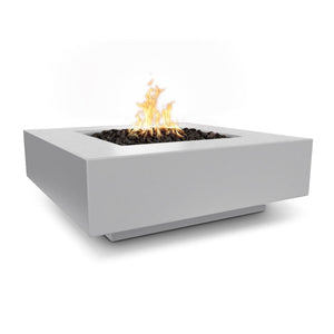 Cabo Concrete Square Fire Pit - Natural Gray Finish