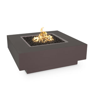 Cabo Square Powder Coat Steel Fire Pit - Java Finish