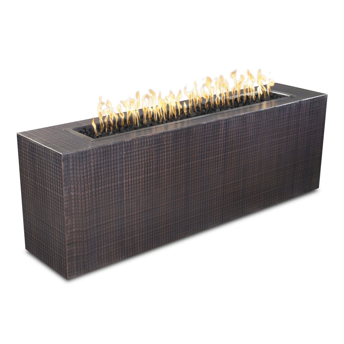 The Outdoor Plus Carmen Fire Pit - Metal Fire Pit Copper / 72" x 16" / Match Lit