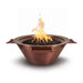 The Outdoor Plus Cazo Fire & Water Bowl Copper 4-Way Spill Fire & Water Bowl 30" / Match Lit / Natural Gas