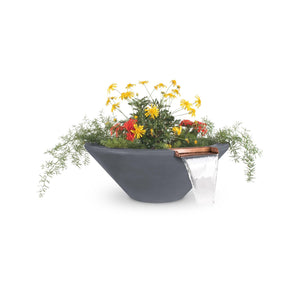Cazo Planter & Water Bowl - GFRC Concrete - Gray Finish