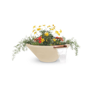 Cazo Planter & Water Bowl - GFRC Concrete - Vanilla Finish
