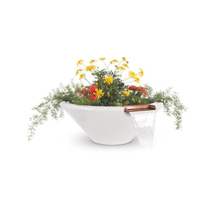 Cazo Planter & Water Bowl - GFRC Concrete - White Finish