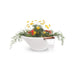 The Outdoor Plus Cazo Planter & Water Bowl - GFRC Concrete Planter & Water Bowl White / 24"