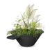 The Outdoor Plus Cazo Planter & Water Bowl - Metal Powder Coat Planter & Water Bowl Black / 24"