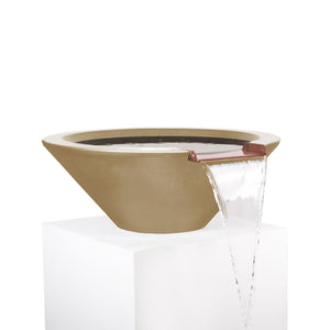 Cazo Water Bowl - GFRC Concrete - Brown Finish