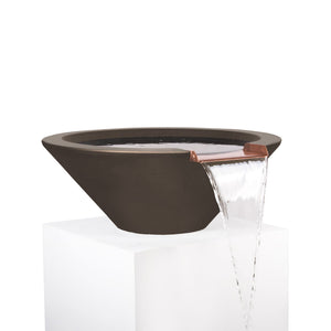 Cazo Water Bowl - GFRC Concrete - Chocolate Finish