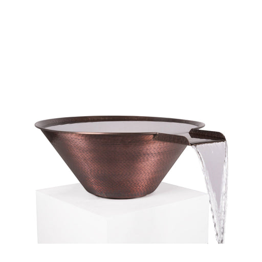 The Outdoor Plus Cazo Water Bowl - Hammered Patina Copper Water Bowl 24"