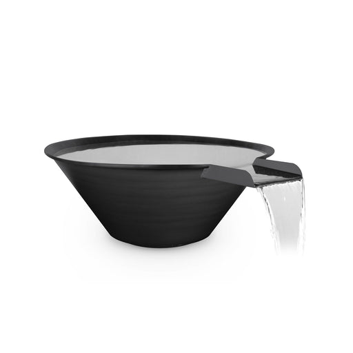 The Outdoor Plus Cazo Water Bowl - Metal Powder Coat Water Bowl Black / 24"