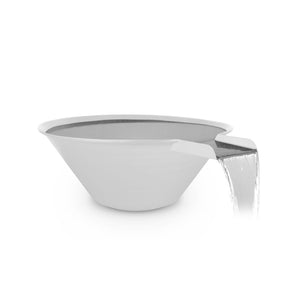 Cazo Water Bowl - Metal Powder Coat - White Finish