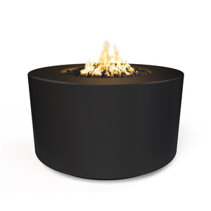 Florence GFRC Fire Pit - 24" Tall - Black Finish