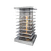 The Outdoor Plus High Rise Fire Tower - Stainless Steel Fire Tower 28" / Match Lit / Natural Gas