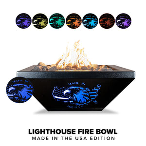 Lighthouse Collection Fire Bowls - 24" (Made In The USA) Size