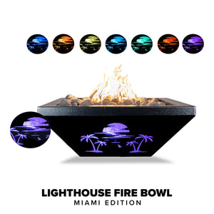 Lighthouse Collection Fire Bowls - 24" (Miami) Size