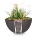 The Outdoor Plus Luna Cfrc Planter & Water Bowl Planter & Water Bowl Chestnut / 30"
