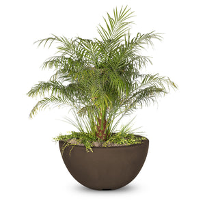 Luna GFRC Planter Bowl - Chocolate Finish