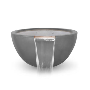 Luna Water Bowl - Natural Gray Finish