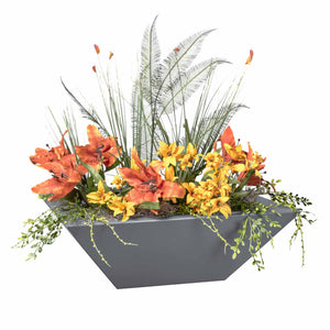 Maya Bowl- Metal Powder Coat - Gray Finish