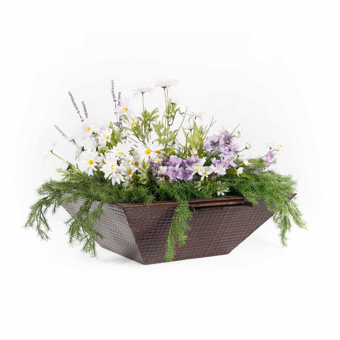 The Outdoor Plus Maya Planter & Water Bowl - Copper Planter & Water Bowl 24"