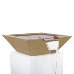 Maya Water Bowl - GFRC Concrete - Brown Finish