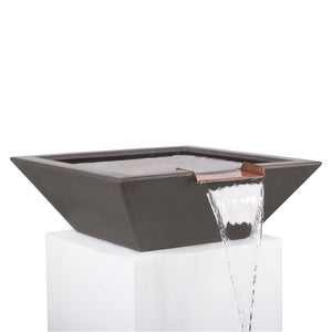 Maya Water Bowl - GFRC Concrete - Chestnut Finish