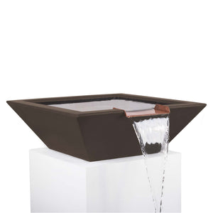 Maya Water Bowl - GFRC Concrete - Chocolate Finish