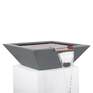 Maya Water Bowl - GFRC Concrete - Natural Gray Finish