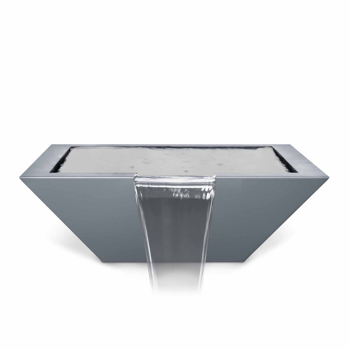 The Outdoor Plus Maya Water Bowl - Metal Powder Coated Water Bowl Gray / 24"
