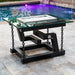 The Outdoor Plus Newton Powder Coated Fire Pit - Chain Support Fire Table