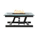 The Outdoor Plus Newton Powder Coated Fire Pit - Floating Appearance Fire Table Black / 38" / Natural Gas