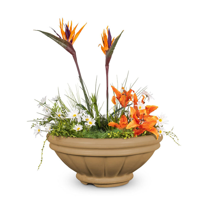 The Outdoor Plus Roma GFRC- Planter Bowl Planter Bowl Brown / 24"