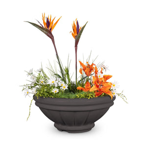 Roma GFRC- Planter Bowl - Chestnut Finish