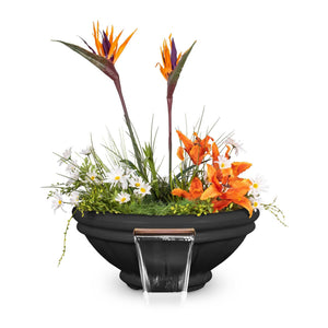 Roma GFRC - Planter & Water Bowl - Black Finish
