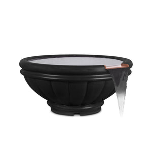 Roma GFRC- Water Bowl - Black Finish