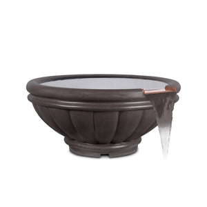 Roma GFRC- Water Bowl - Chestnut Finish