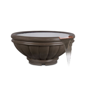 Roma GFRC- Water Bowl - Chocolate Finish