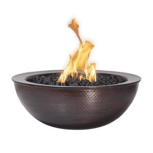Sedona Fire Bowl- Hammered Patina Copper - Copper Finish