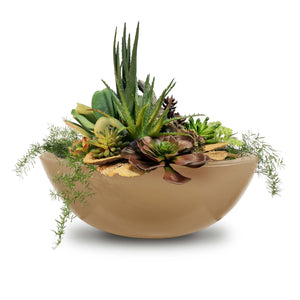 Sedona Planter Bowl- GFRC Concrete - Brown Finish