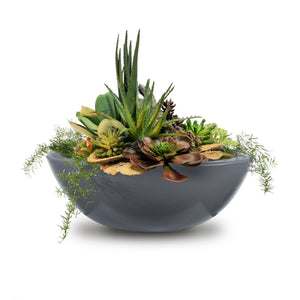 Sedona Planter Bowl- GFRC Concrete - Gray Finish
