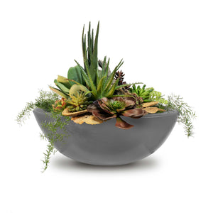 Sedona Planter Bowl- GFRC Concrete - Natural Gray Finish