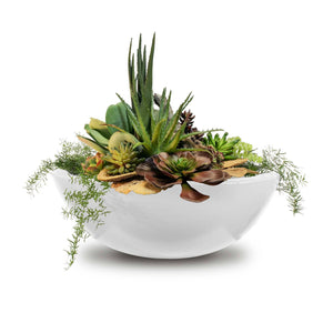 Sedona Planter Bowl- GFRC Concrete - White Finish