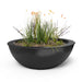 The Outdoor Plus Sedona Planter Bowl- Metal Powder Coat Planter Bowl Black / 27"