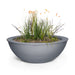 The Outdoor Plus Sedona Planter Bowl- Metal Powder Coat Planter Bowl Gray / 27"
