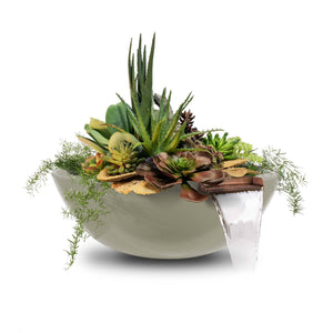 Sedona Planter & Water Bowl - GFRC Concrete - Ash Finish