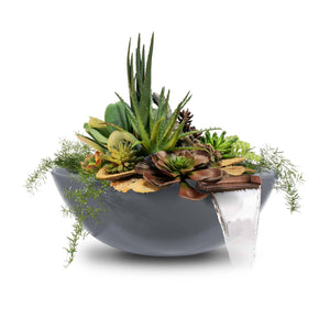 Sedona Planter & Water Bowl - GFRC Concrete - Gray Finish